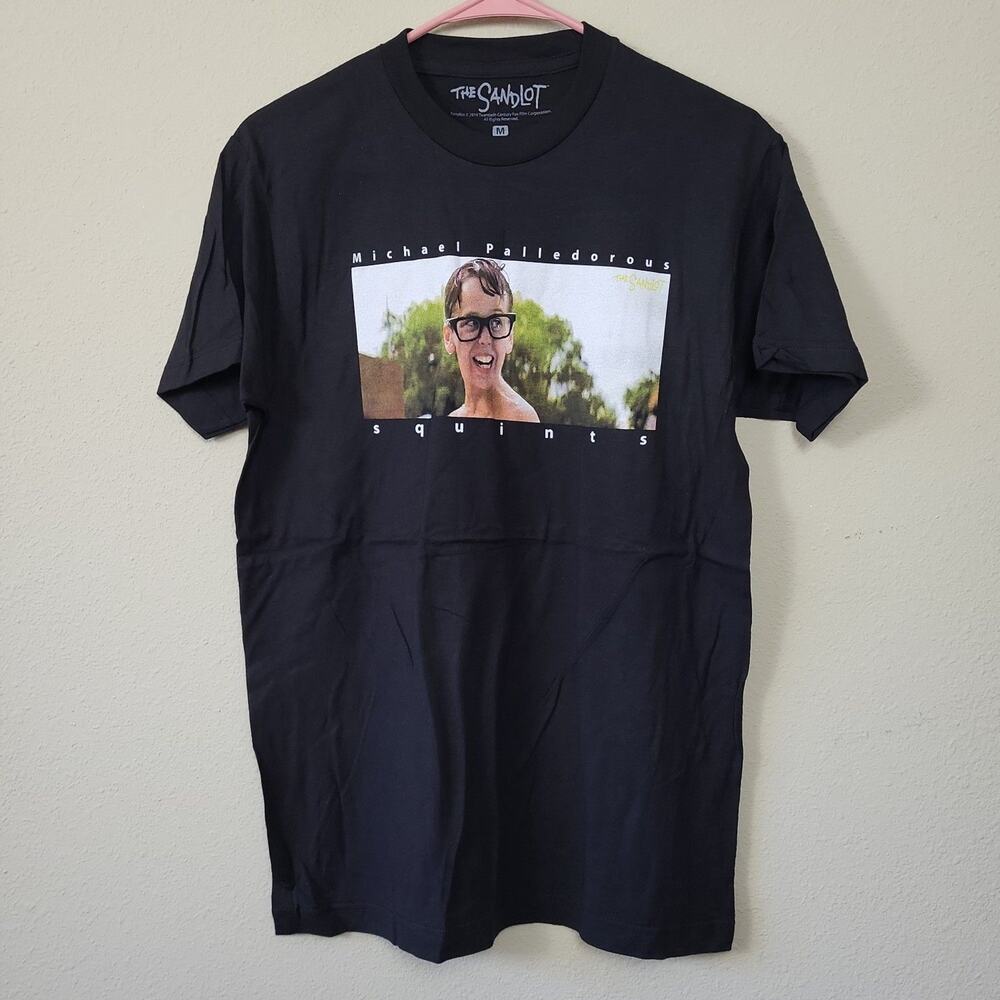 The Sandlot Mens‎ Black Cotton Michael Palledorous Squints T Shirt Size Medium